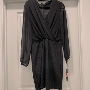 NWT Marc New York Size 14 black long sleeve dress